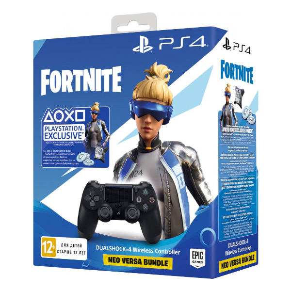 

Геймпад безпровідний Sony PlayStation 4 Dualshock 4 V2 Controller Jet Black (Fortnite, Dualshock 4 V2