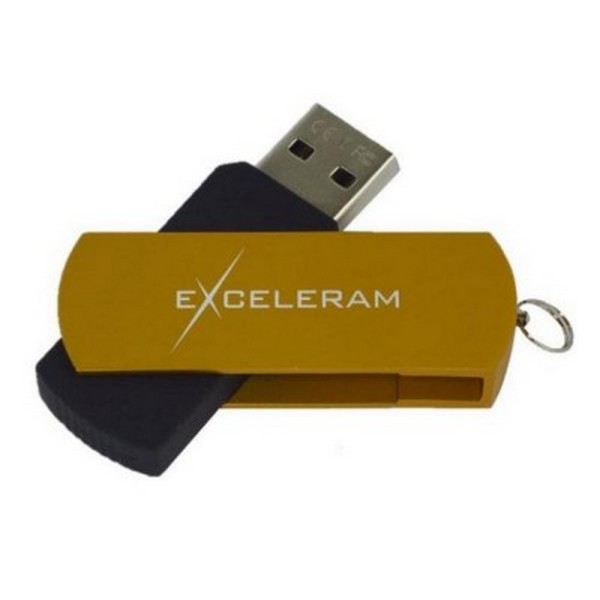 

Флеш память 64GB USB2.0 Exceleram P2 Series Gold/Black EXP2U2GOB64, 64 GB P2 Series Gold/Black USB 2.0 (EXP2U2GOB64)