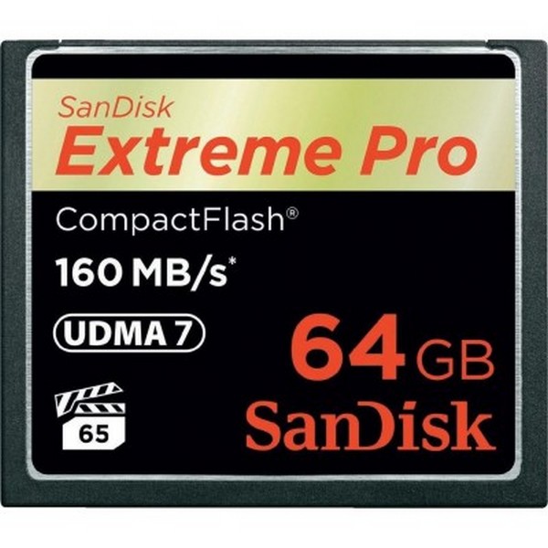 

Карта памяті Compact Flash64 GB SanDisk, 64 GB Extreme Pro CompactFlash SDCFXPS-064G-X46