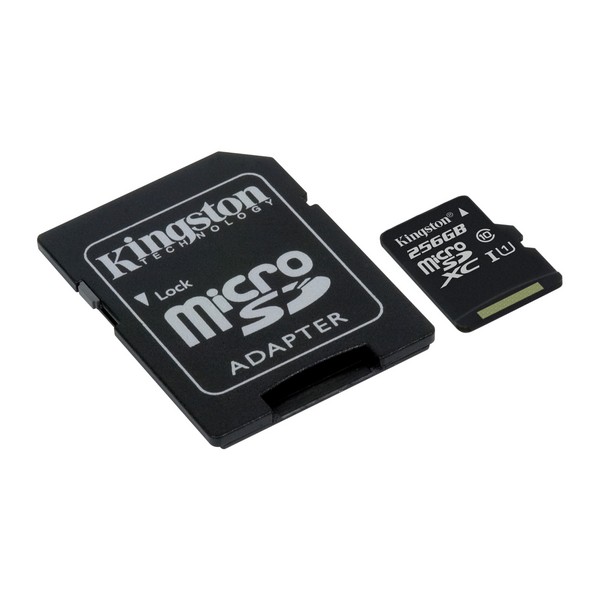 

Карта памяті MicroSDHC 256 Гб class 10 Kingston UHS-I Canvas Select + SD Adapter (SDCS/256GB, 256 GB microSDXC Class 10 UHS-I Canvas Select + SD Adapter SDCS/256GB