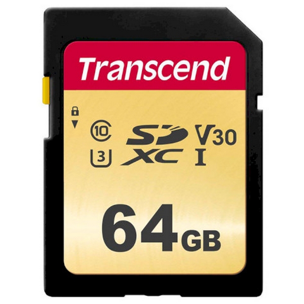 

Карта памяті SDXC 64 Gb class 10 Transcend UHS-I U3 500S TS64GSDC500S, 64 GB SDXC UHS-I U3 500S TS64GSDC500S