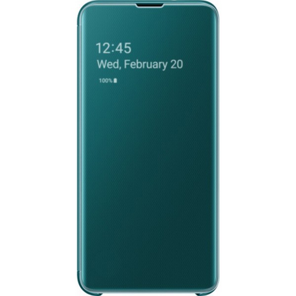 

Чохол-книжка для Samsung Galaxy G970 S10e силікон Clear View Cover EF-ZG970CGEGRU Green, S10e Clear View Cover