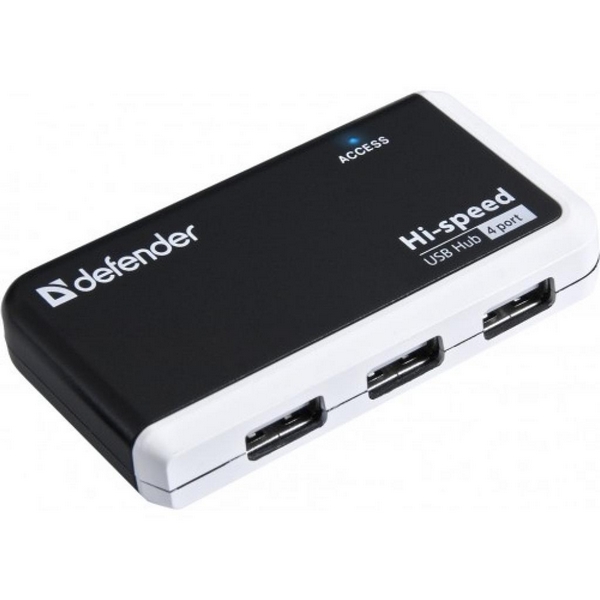 

USB-хаб Defender QUADRO INFIX USB 2.0 (83504) Black, QUADRO INFIX USB 2.0 (83504)