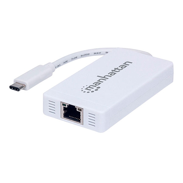 

USB-хаб Manhattan Type C Hub 3-port USB3.0 + RJ45 Gigabit Ethernet (507608) White, Type-C Hub 3-port USB3.0 + RJ45 Gigabit Ethernet, White (507608)