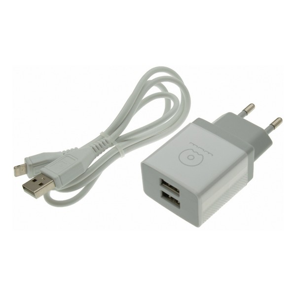 

Зарядний пристрій мережевий Apple Lightning 2xUSB 2.1A WUW T23 White, WUW T23