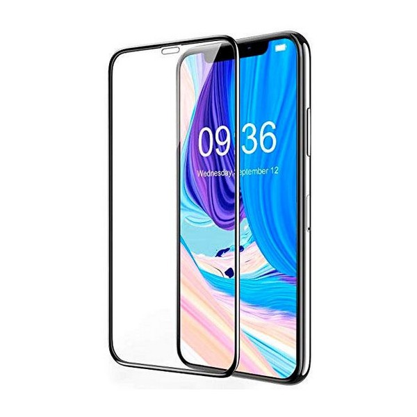 

Захисне скло Apple iPhone 11/iPhone Xr 3D Tempered Glass прозоре (чорне) Mr.Yes, iPhone 11/iPhone XR