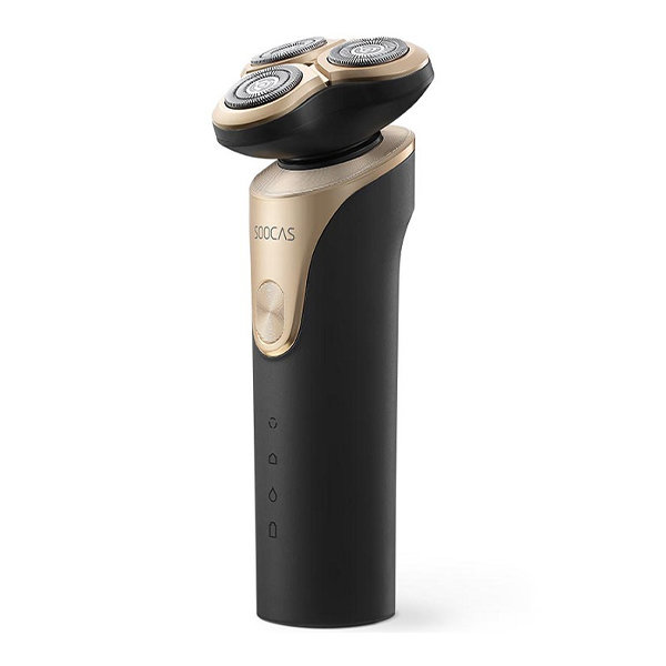 

Електробритва чоловіча Xiaomi Soocas Smooth Electric Shaver Ling Lang S3, Electric Shaver S3 Black/Gold