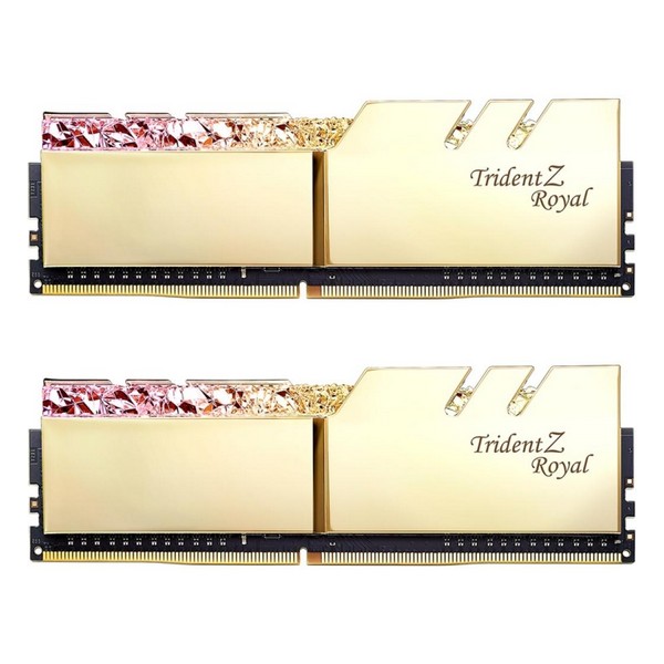 

Оперативна память G.Skill 16 GB (2x8GB) DDR4 3200 MHz Trident Z Royal Gold (F4-3200C16D-16GTRG, 16 GB (2x8GB) DDR4 3200 MHz Trident Z Royal Gold (F4-3200C16D-16GTRG)