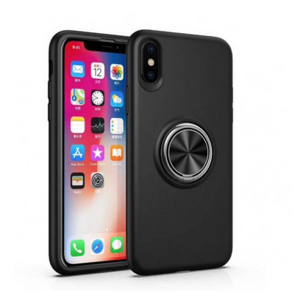 

Накладка для iPhone X/iPhone XS TPU Summer ColorRing під магнітний тримач Black, iPhone X/iPhone Xs TPU Summer ColorRing под магнитный держатель