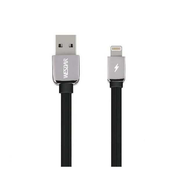 

Кабель USB (папа) = Apple Lightning (папа) 1 м Wesdar RL046823 Black, RL046823 Black