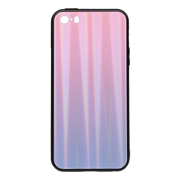 

Накладка для iPhone 5/5S/SE TOTO Aurora Print Glass Case Lilac, Aurora Print Glass Case Apple iPhone SE/5s/5 Blue