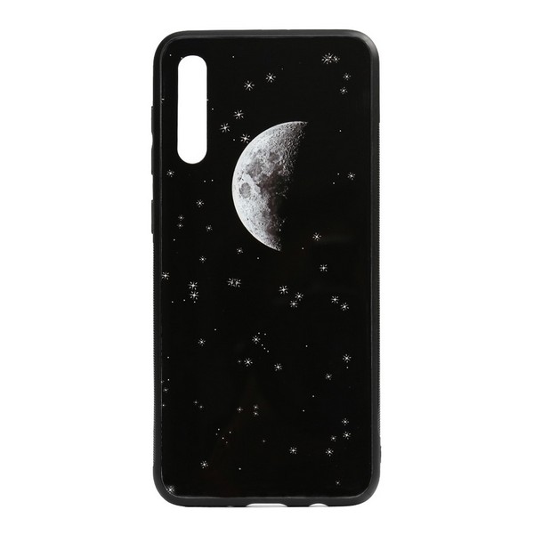 

Накладка для Samsung Galaxy A705 A70 TOTO Cartoon Print Glass Case Stary Sky, Cartoon Print Glass Case Samsung Galaxy A70 Battery Charge