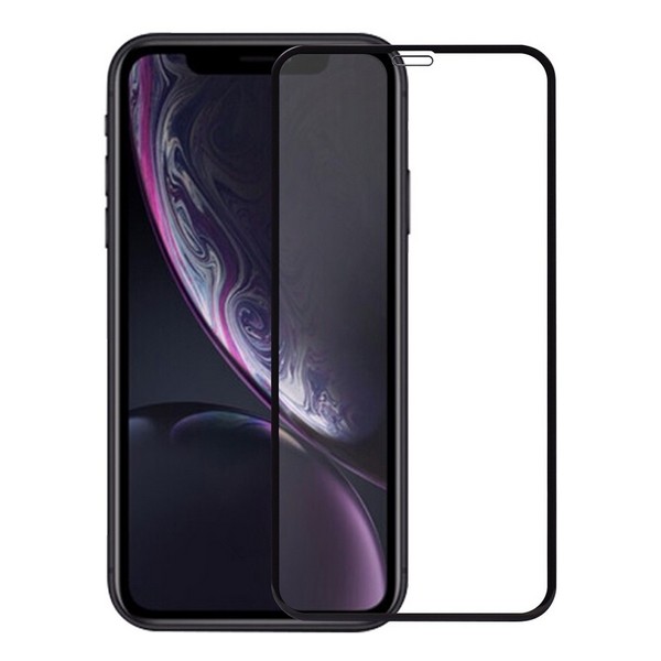 

Захисне скло Apple iPhone 11/iPhone Xr 5D Cold Carving Tempered Glass прозоре (чорне) TOTO, 5D Cold Carving Tempered Glass iPhone XR/11