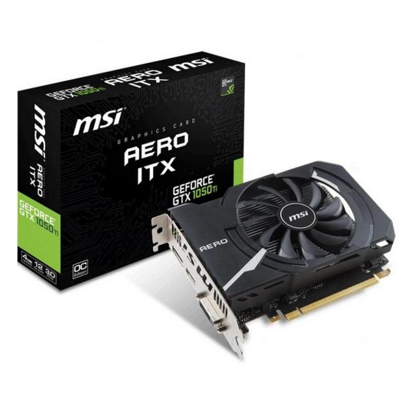 

Відеокарта MSI GeForce GTX 1050 TI AERO ITX 4G OC, GeForce GTX 1050 TI AERO ITX 4G OC