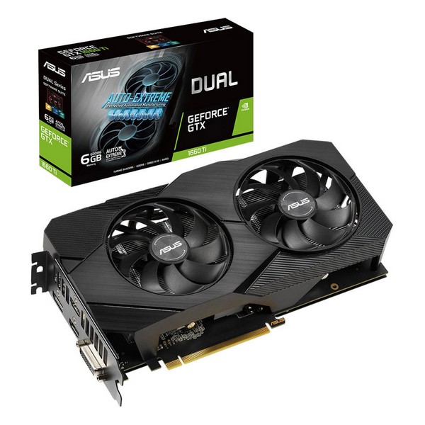 

Відеокарта Asus DUAL-GTX1660TI-A6G-EVO, DUAL-GTX1660TI-A6G-EVO