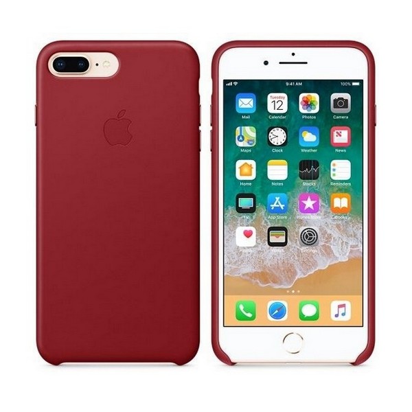 

Накладка для iPhone 7 Plus/iPhone 8 Plus Leather case PRODUCT RED (MQHN2, iPhone 8 Plus / 7 Plus Leather Case