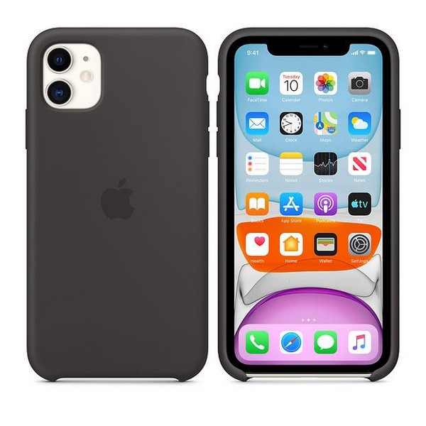 

Накладка для iPhone 11 Silicone case Black (MWVU2, iPhone 11 Silicone Case