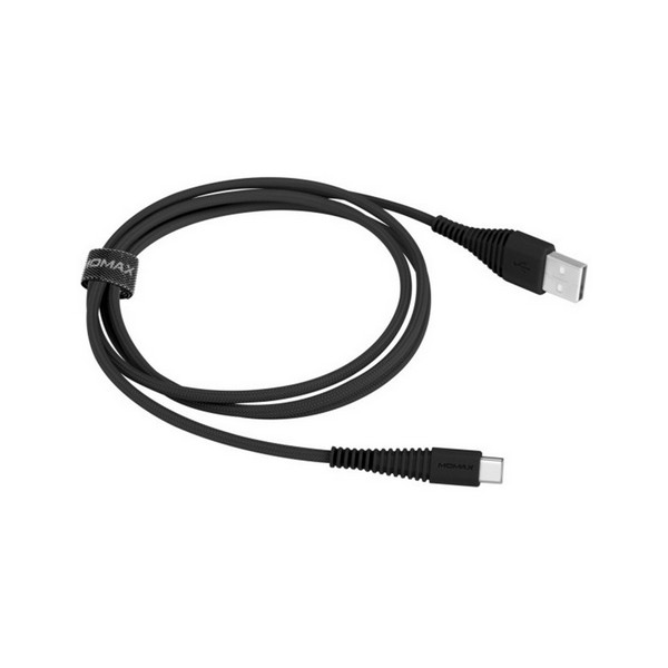 

Кабель USB (папа) = USB type C (папа) 1.2 м Momax DTA5D, Tough link USB-C to USB-A 1.2m Black (DTA5D)