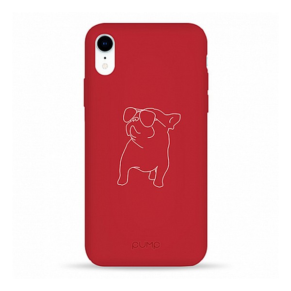 

Накладка для iPhone XR Pump Silicone Minimalistik Pug With, iPhone Xr Pump Silicone Minimalistik Pug With