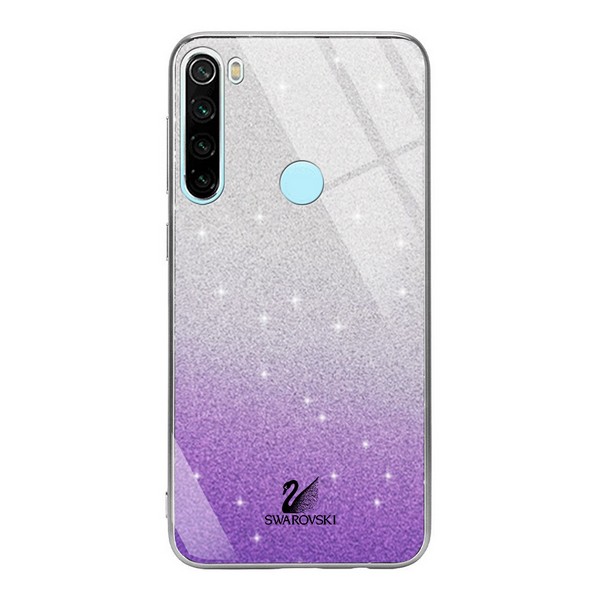 

Накладка для Xiaomi Redmi Note 8 Epik TPU+Glass Swarovski Violet, Swarovski для Xiaomi Redmi Note 8