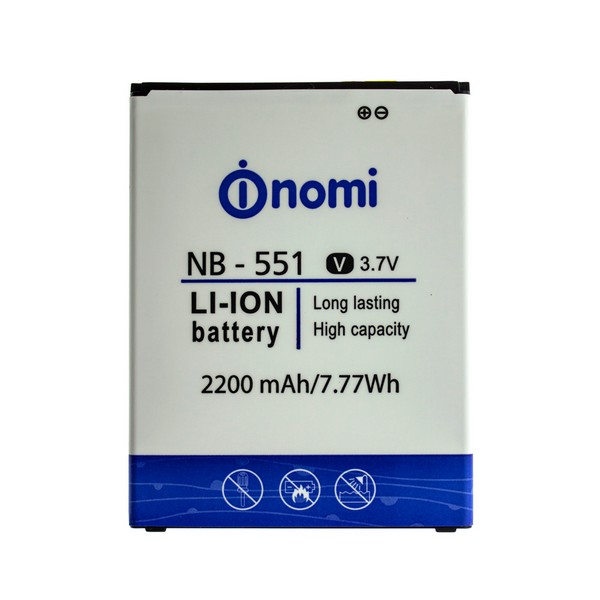 

Акумулятор Nomi i551 2200 mAh, NB-551 i551