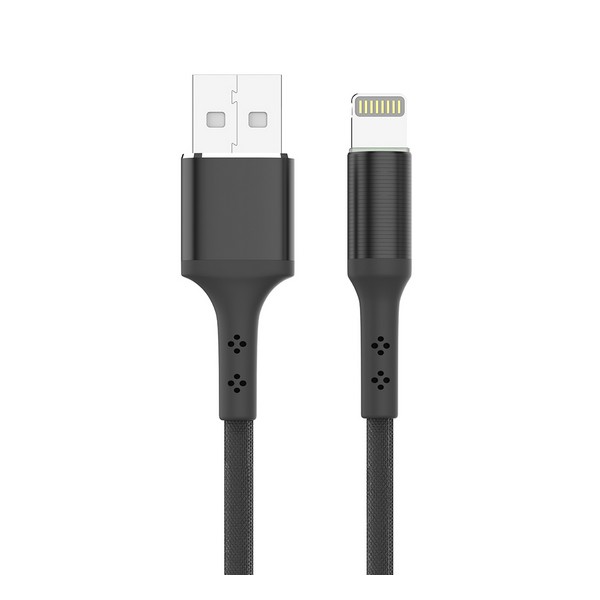 

Кабель USB (папа) = Apple Lightning Jellico KDS-70 LED 1.2m 3A Black, RL055767