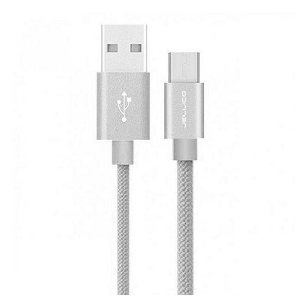 

Кабель USB (папа) = microUSB (папа) 2 м Jellico GS-20 Silver, GS-20 microUSB 2m 3A Silver