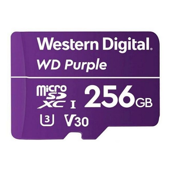 

Карта памяті microSDXC 256 Gb class 10 Western Digital UHS-I U3 Purple WDD256G1P0A, 256 GB microSDXC UHS-I U3 Class 10 Purple WDD256G1P0A