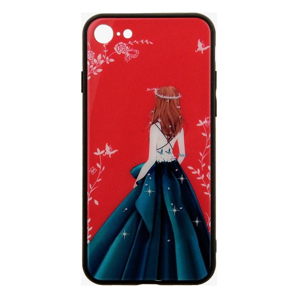 

Накладка для iPhone 7/iPhone 8 TOTO Glass Fashionable Case Green Dress Girl, iPhone 7/iPhone 8 TOTO Glass Fashionable Case