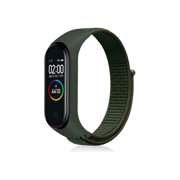 

Ремінь для браслету Xiaomi Mi Band 3/Mi Band 4 Nylon Green, Mi Band 3/Mi Band 4 Nylon Green