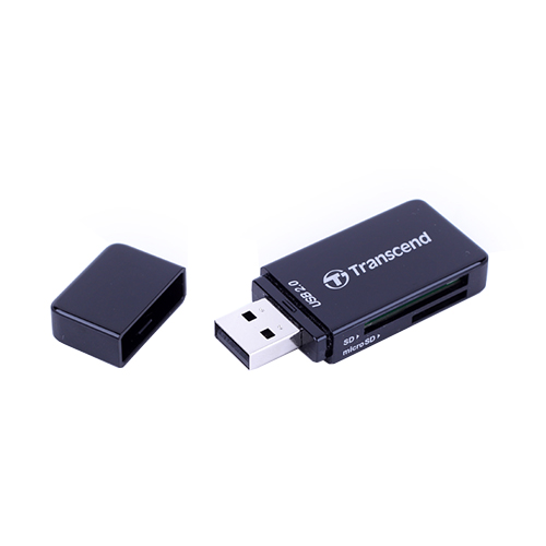 

Картрідер USB = microSD/SD Transcend TS-RDP5 5-in-1 Black, TS-RDP5K