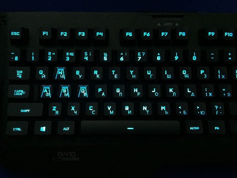 Ігрова клавіатура Logitech G410 Atlas Spectrum