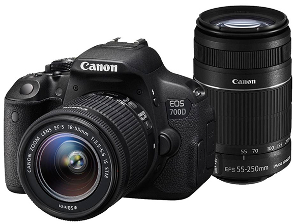 Сенсорне управління в Canon EOS 700D kit (18-55mm + 55-250mm) EF-S IS STM