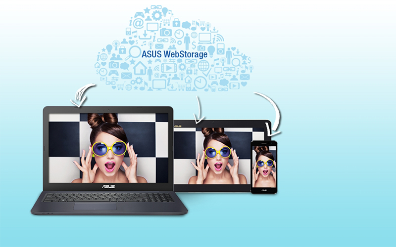 Отримайте доступ до сервісів ASUS WebStorage із ноутбуком Asus E502SA де б ви не були