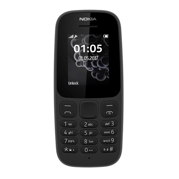 

Мобільний телефон Nokia 105 Dual Sim NEW Black, 105 Dual Sim New