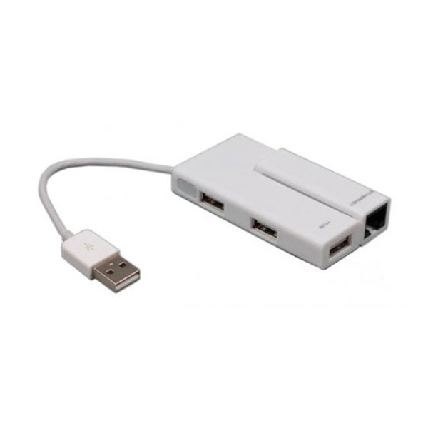 

USB-хаб Viewcon Ethernet 100Mb Hub 3 порти White, VE450W